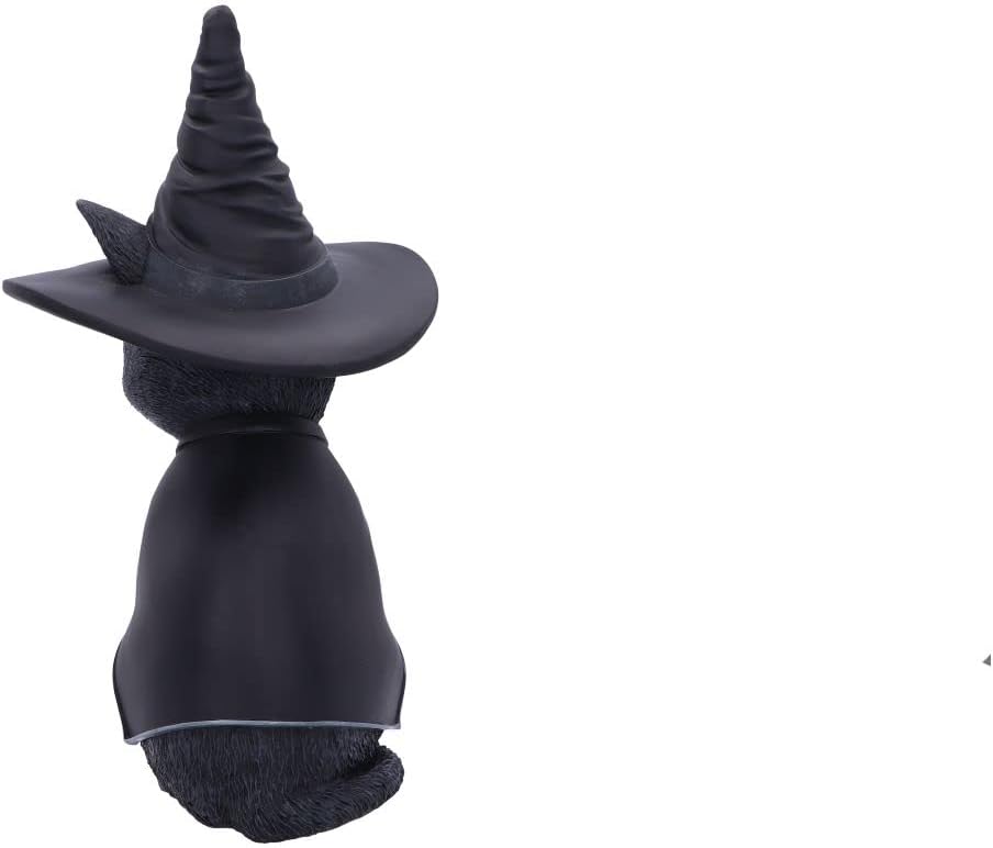 Nemesis Now Cult Cuties Purrah 30 cm (gross), Harz, schwarz, Hexenkatze-Figur, gruselig Bezaubernde