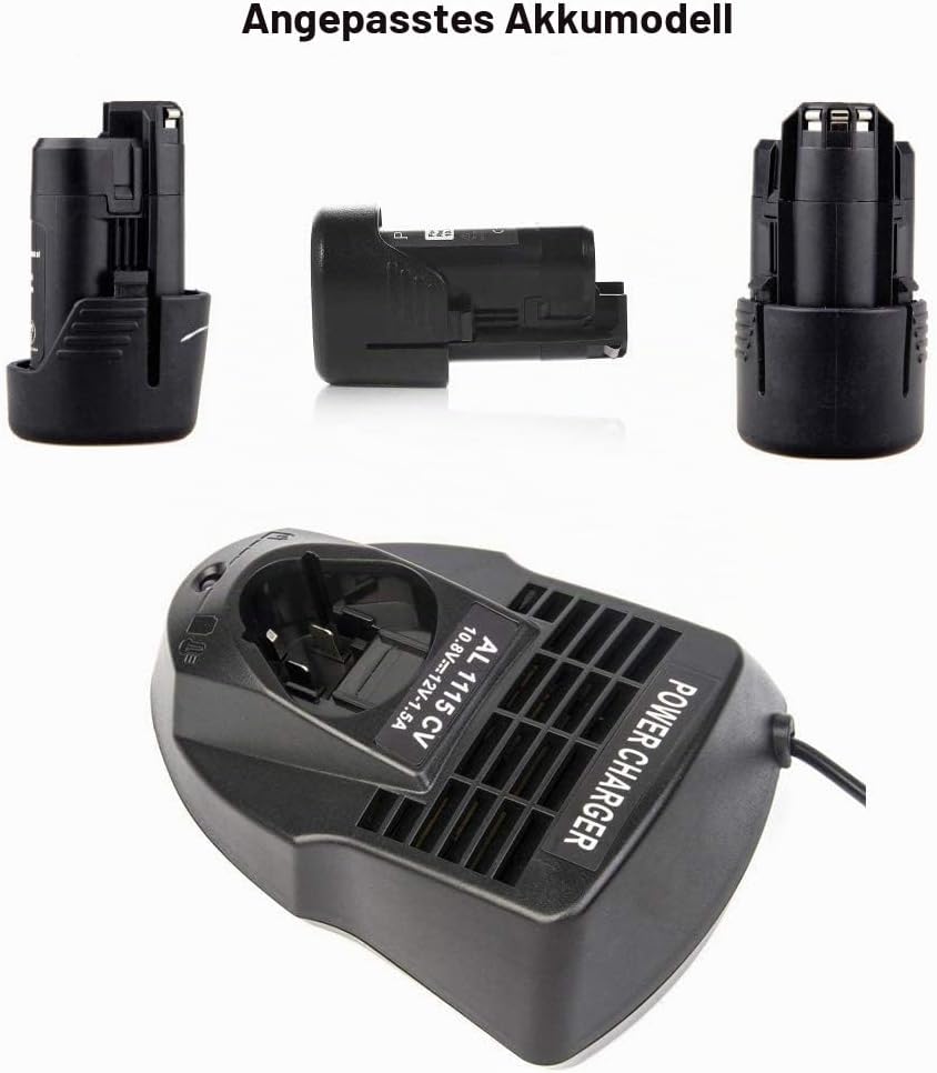 AL1115CV Li-Ion Ladegerät für Bosch 10,8 V 12 V BAT411 TSR1080 GSR10.8-2 GSA10.8V Akku