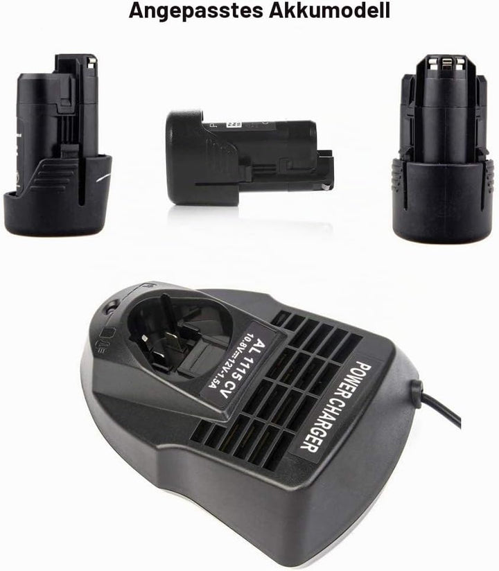 AL1115CV Li-Ion Ladegerät für Bosch 10,8 V 12 V BAT411 TSR1080 GSR10.8-2 GSA10.8V Akku