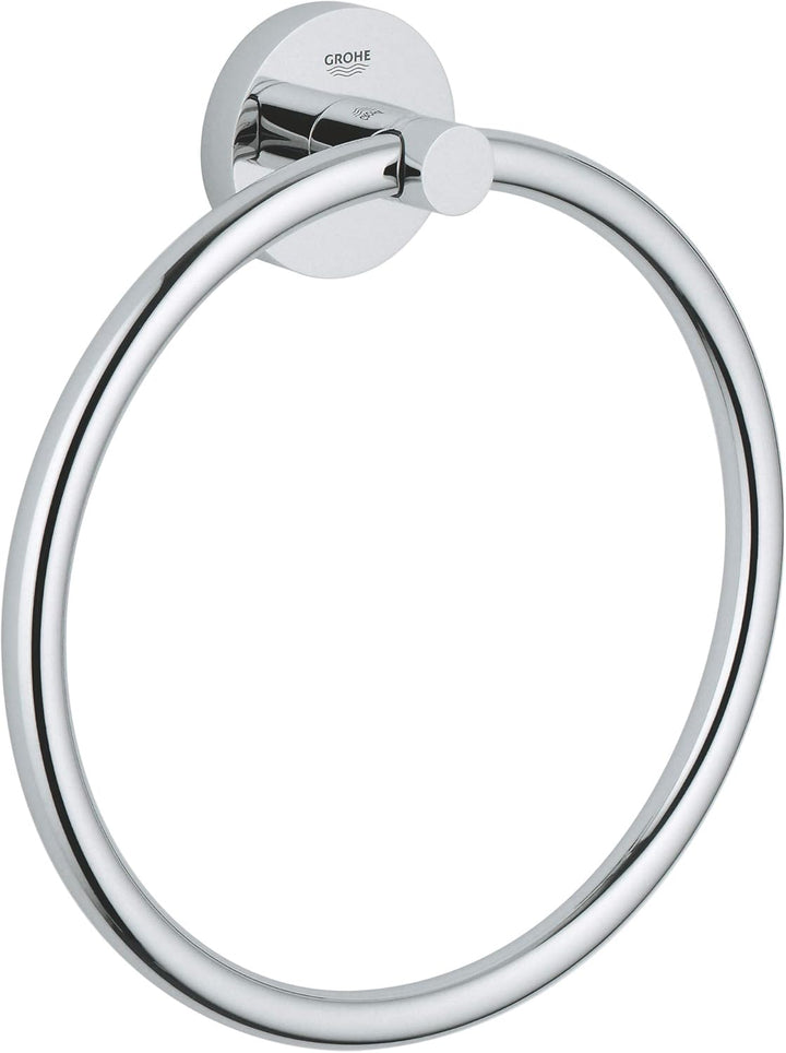 Grohe Essentials Badaccessoires - Handtuchring chrom 40365001 & Bau Cosmopolitan Accessoires Bath WC