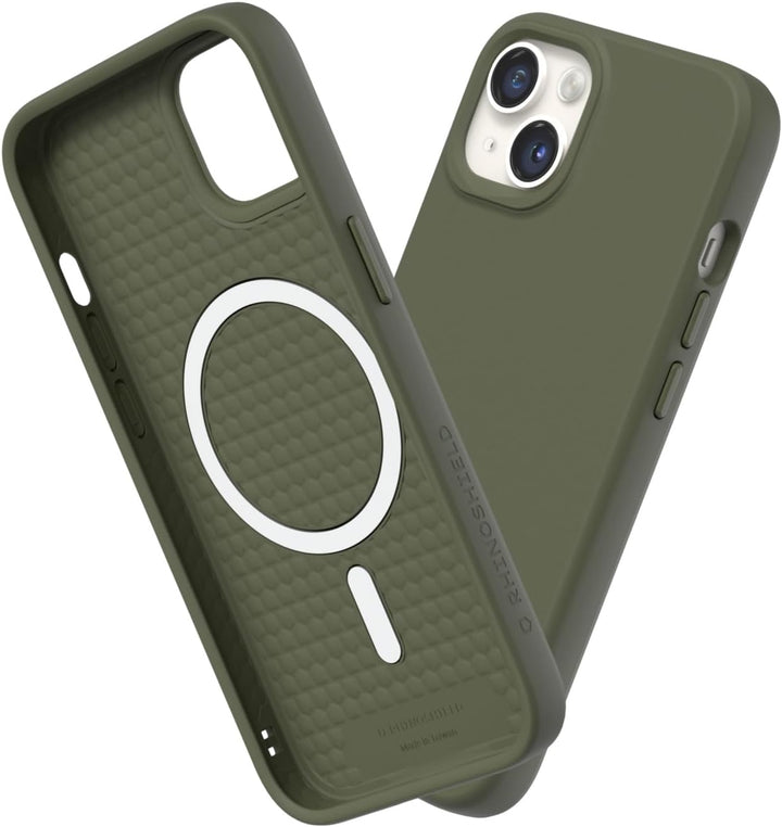 RhinoShield Case kompatibel mit [iPhone 14 Plus] | SolidSuit - MagSafe-kompatibel -Stossdämpfende &