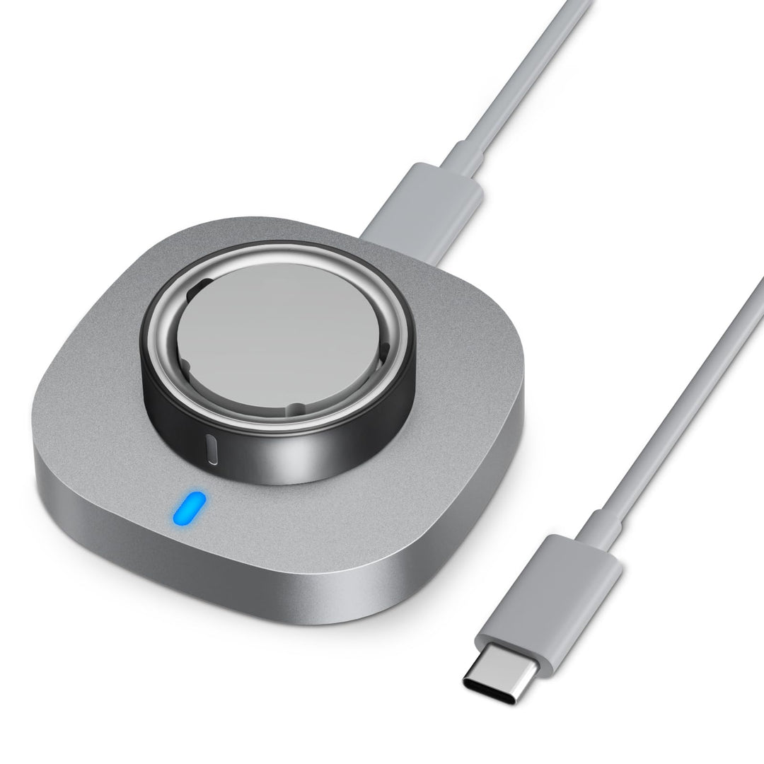 ZOOROO Ladegerät kompatibel mit Oura Ring Gen 4/4 Ceramic, Schnelllade-Dock mit USB C Kabel Tragbare