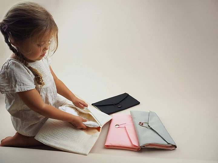 lilibell Daily Daisy - Wickeltasche Wickelclutch Windeltasche für Unterwegs in der eigenen Handtasch