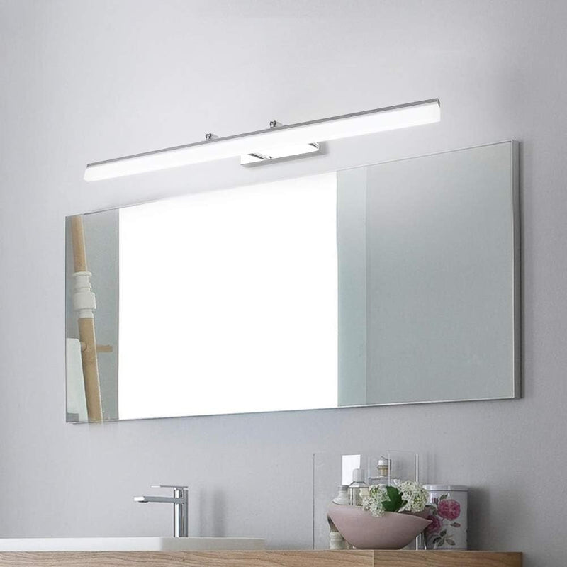 Klighten LED Spiegelleuchte 18W Einstellbare Halterung, LED Badleuchte für Badzimmer Spiegel, Schmin