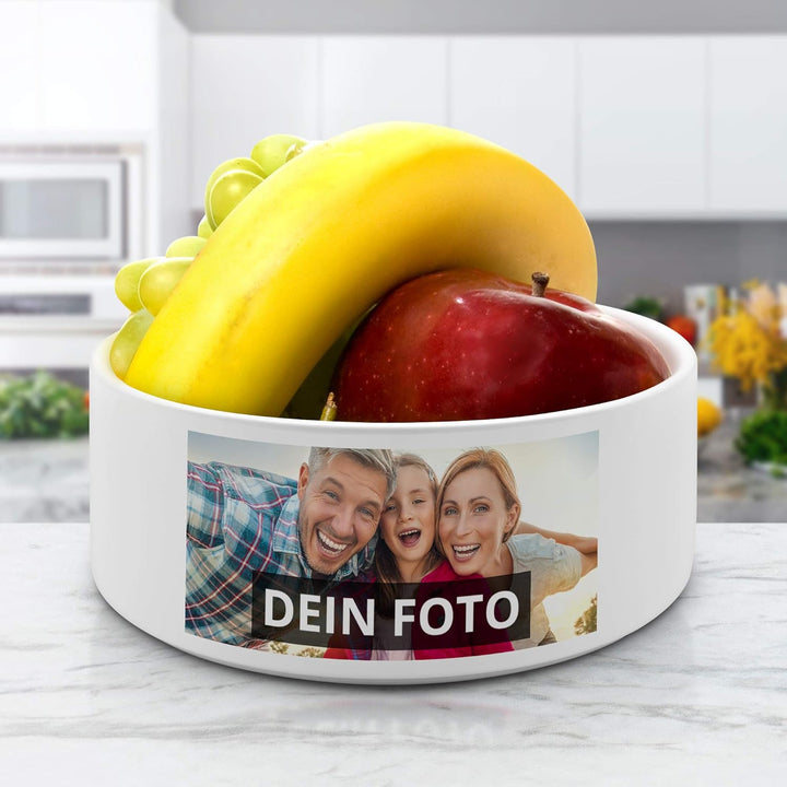 PhotoFancy® – Servierschale mit eigenem Foto selbst gestalten – Obstschale mit Bild personalisieren