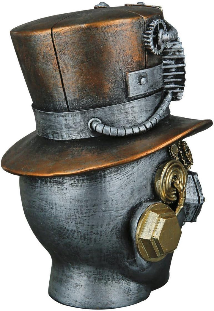 Casablanca Skulptur Steampunk Male - Dekofigur Frau Woman - Deko Wohnzimmer - Höhe 20 cm Höhe 20 cm