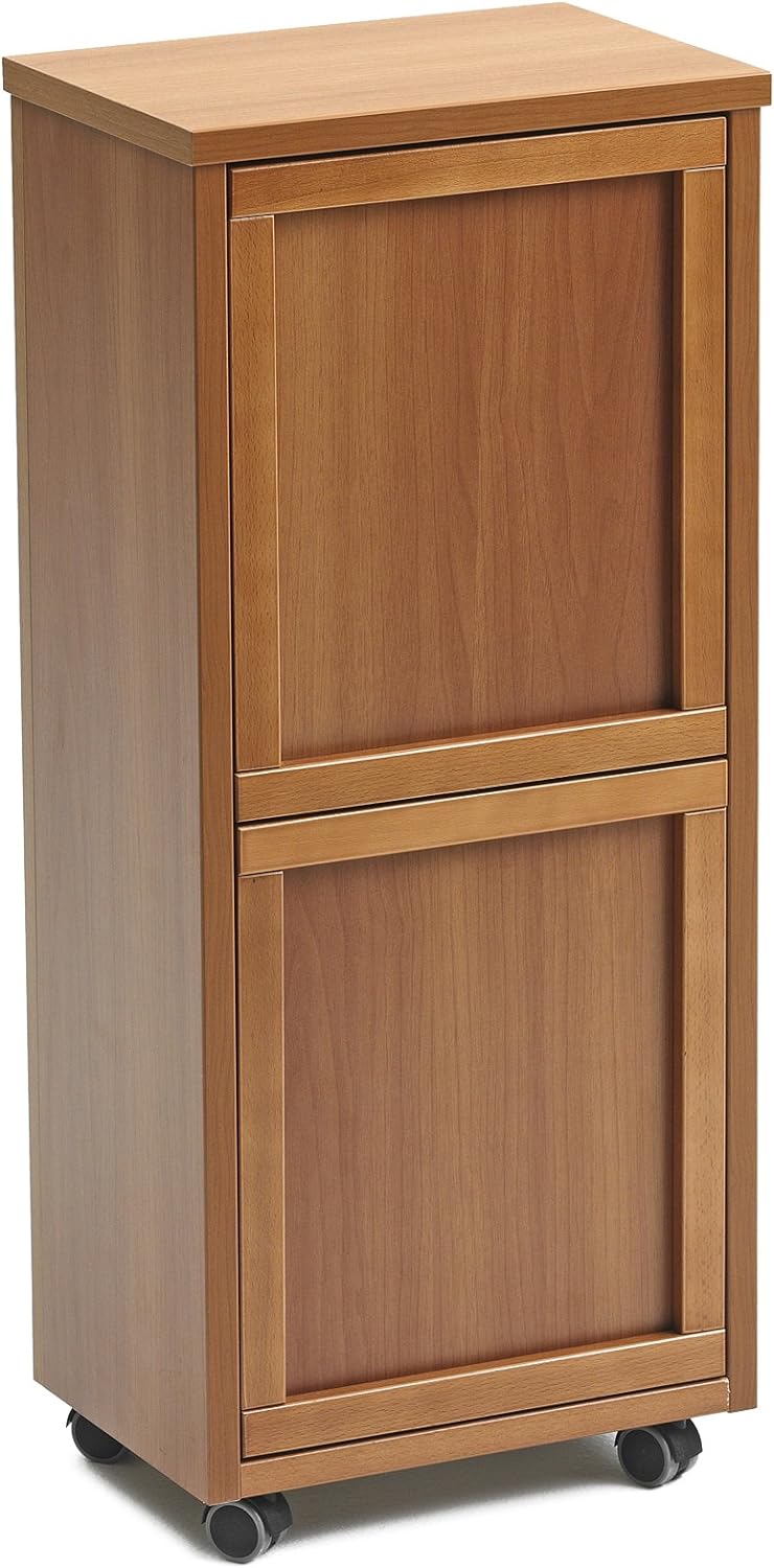 Arredamenti Italia ARREDAMENTIITALIA Mülltrennsystem Madera 2, Holz - 2 abnehmbare Körbe - Farbe: Ki