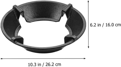 HEMOTON Gusseisen Wok Ring Gasherd Rack Gasherd Aufsatz Herd Untersetzer Topfträger rutschfeste für