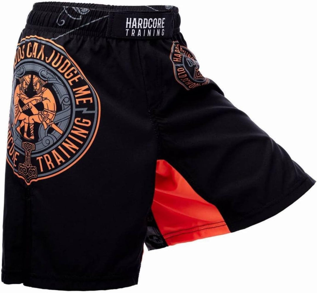 Hardcore Training Glima Schwarz Kids Boxing Shorts Kurze Hose Kinder Boxen Fitness Kampfsport Muay T