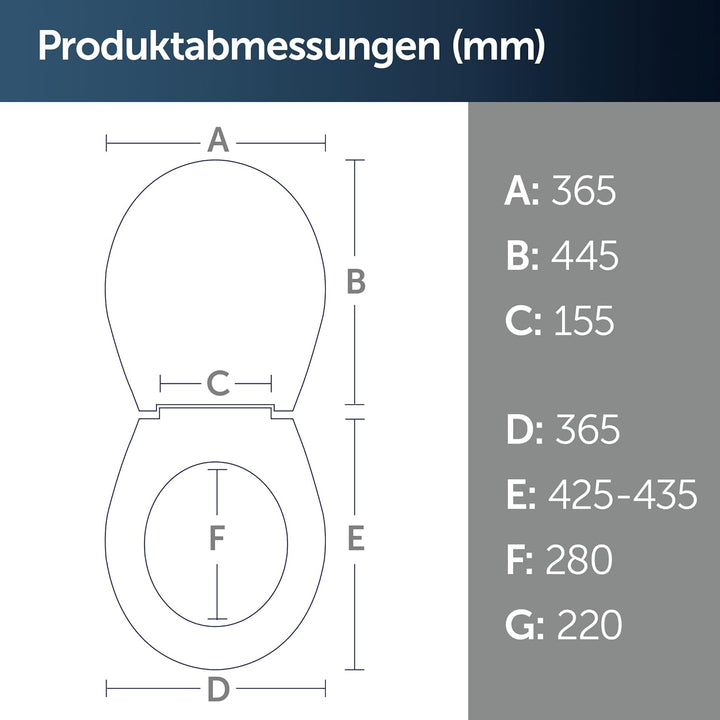Ideal Standard E131701 Eurovit WC-Sitz, Weiss Universal Design ohne