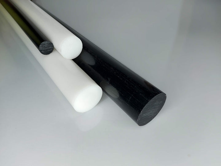 Rundstab aus POM natur (weiss) Ø 40 mm, Lang 1000 mm Kunststoffrundstab alt-intech®