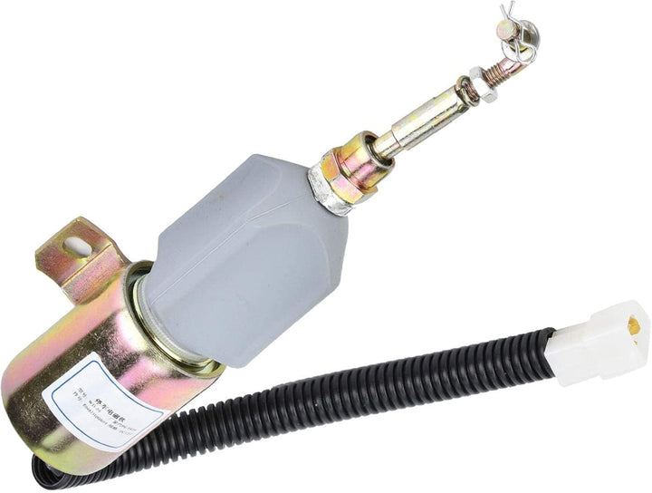 SALUTUYA Kraftstoff-Absperr-Magnetventil, elektrisches Kraftstoff-Absperr-Magnetventil 12-V-Flameout