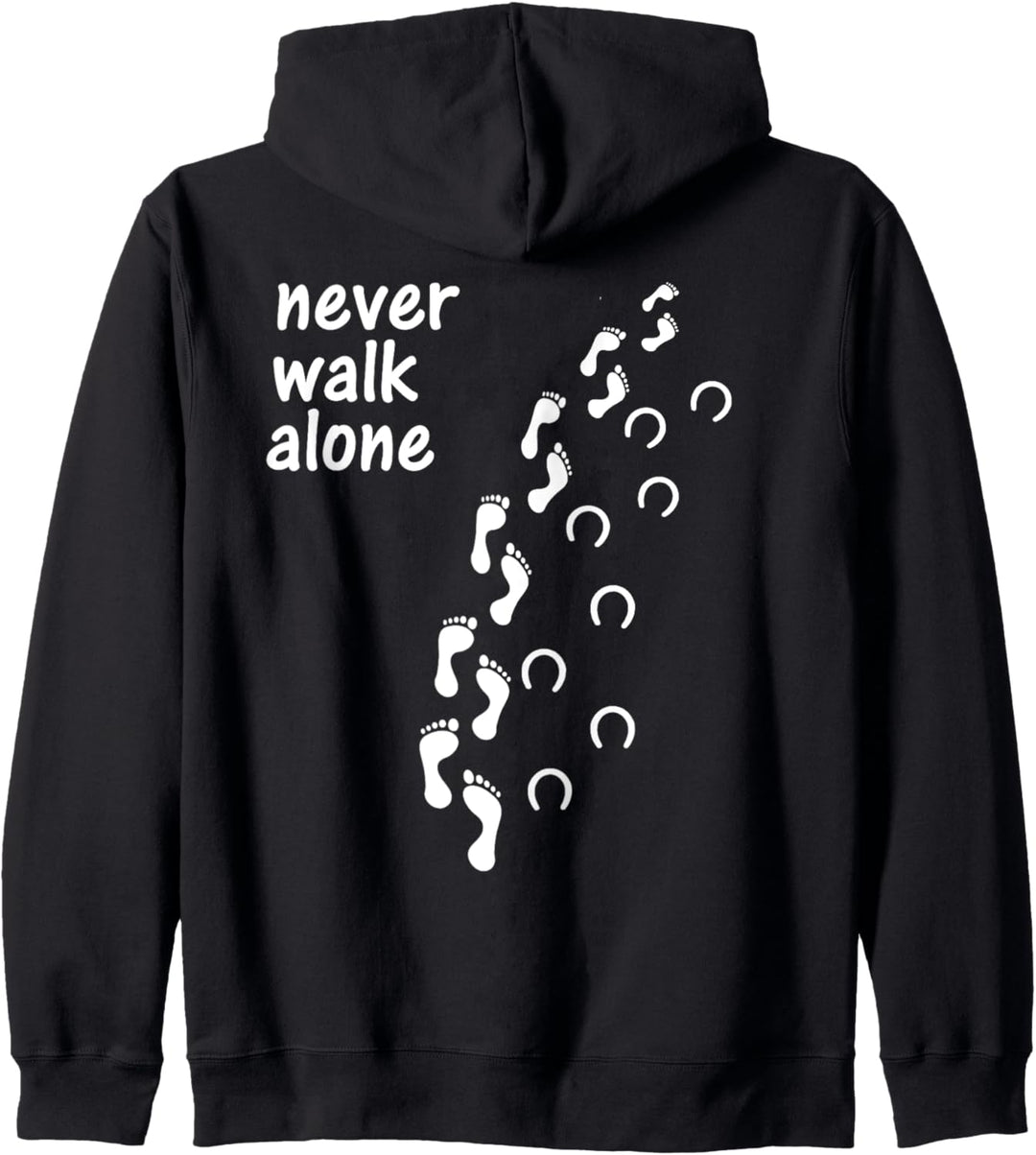 Never walk alone Tshirt für Pferdebesitzer Frau Pferd Horse Kapuzenjacke