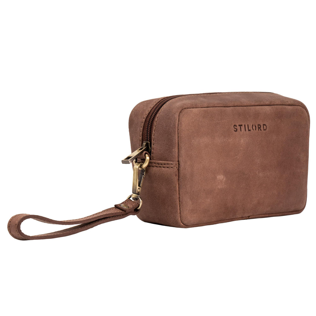 STILORD 'Larkin' Herren Handgelenktasche Leder Organizer kleine Ledertasche Herren Tasche XXL Reiseg