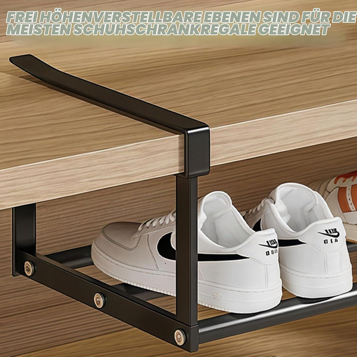 Hängendes Schuhregal Organizer im Schrank: 2 Pcs Unterregal mit Verstellbarer 40-70cm, Unter Regal A