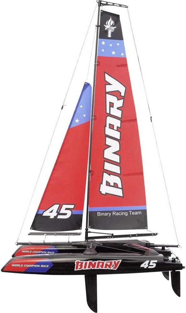 Amewi 26059 Binary - Katamaran Segelboot 40 cm, 2,4GHz, Youth Large / 11-13