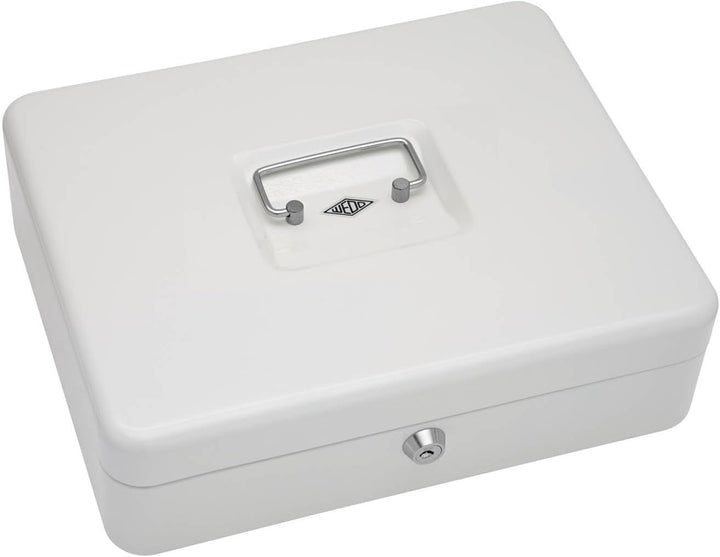 WEDO 145400H Geldkassette mit Geldnoten- und Belegeklammer, 5 -Fächer-Münzeinsatz, 30 x 24 x 9 cm) w