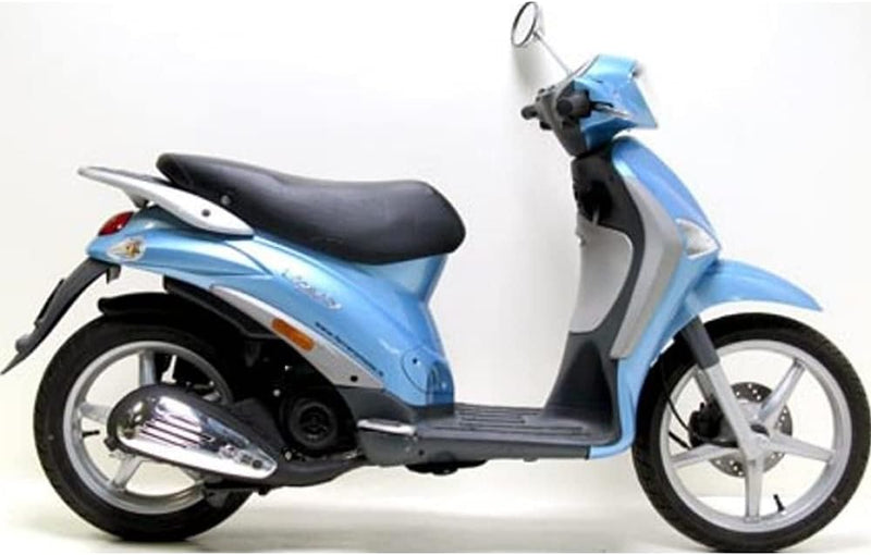 Auspuffanlage LeoVince Komplettanlage SITO PLUS, Stahl, mit Zulassung für Piaggio Liberty 50 4T / Ve