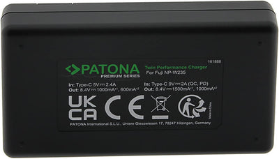 PATONA V1 Protect 2X Akku NP-W235 (2400mAh) inkl. NTC-Sensor und V1 Gehäuse - mit PD Performance USB