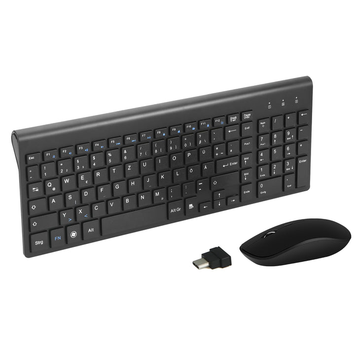 USB C Wireless Tastatur und Maus Combo, Full Size Typ c Tastatur und Maus Kompatibel für Win 7/8/10,