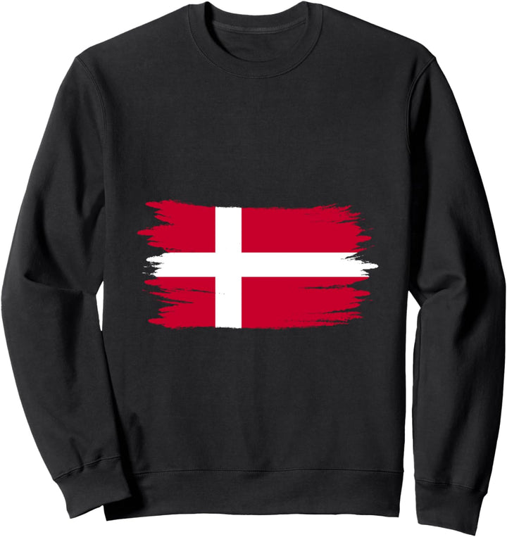 Dänemark Fahne Dänische Flagge Skandinavisch Wikinger Urlaub Sweatshirt