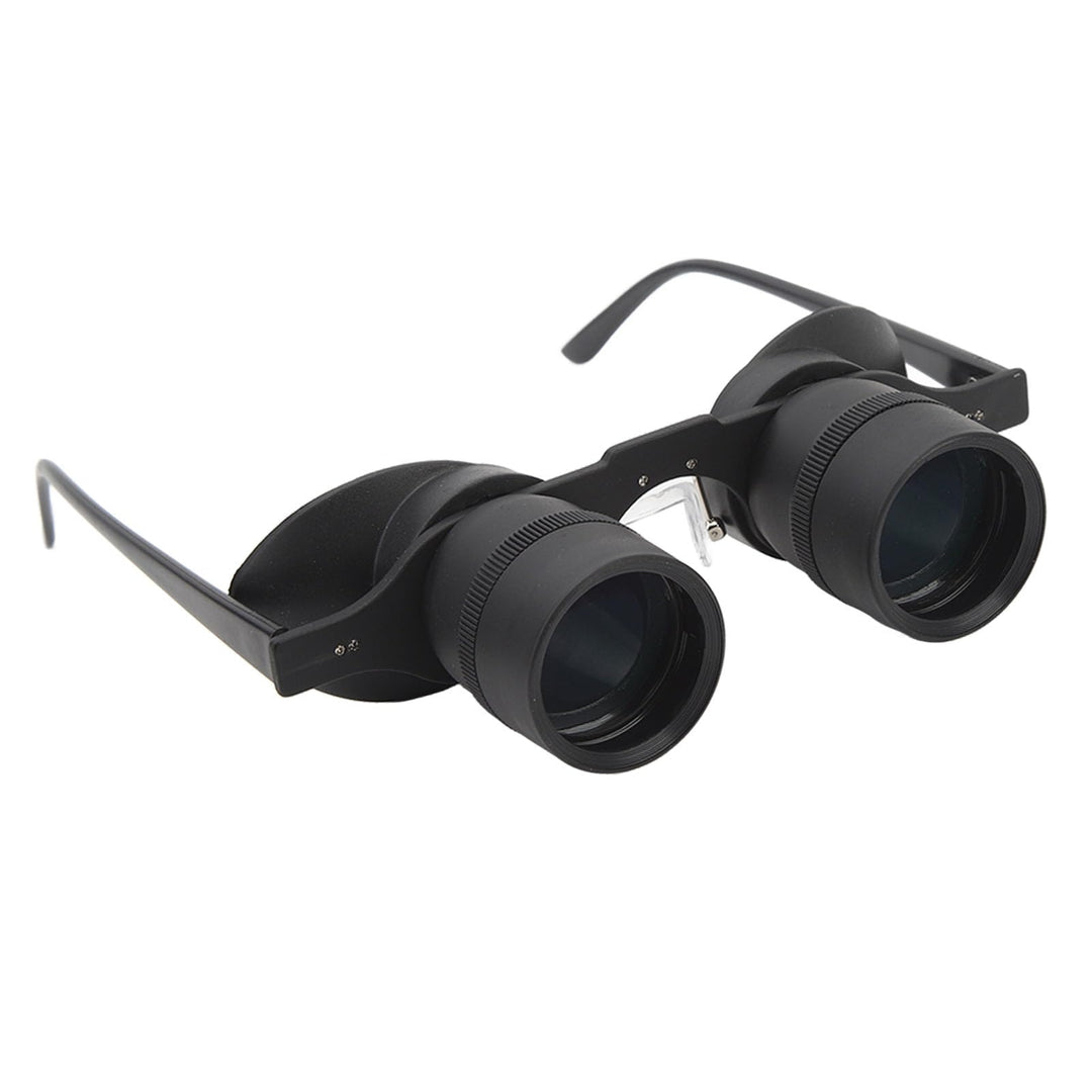 Freihändige Fernglasbrille, Optisches Glas mit 10-fachem Zoom und 3 Farbfiltern, Opernglas für Angel