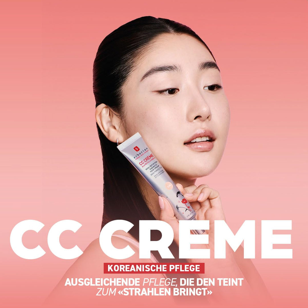 Erborian CC Cream - Leichte getönte Gesichtscreme mit Centella Asiatica - Gesichtspflege aus Korea v