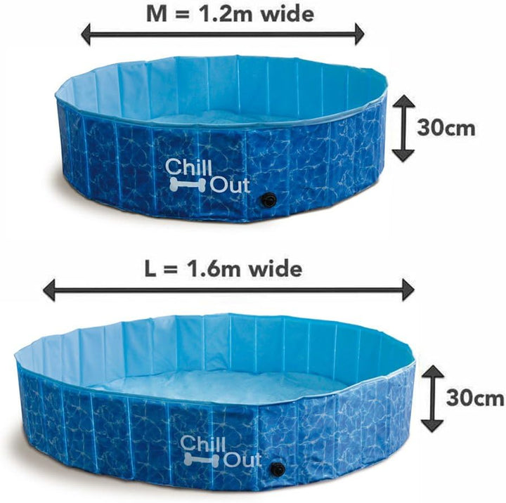 All for Paws 8002 Chill Out - Splash und Fun - Hundepool gross - 160 cm