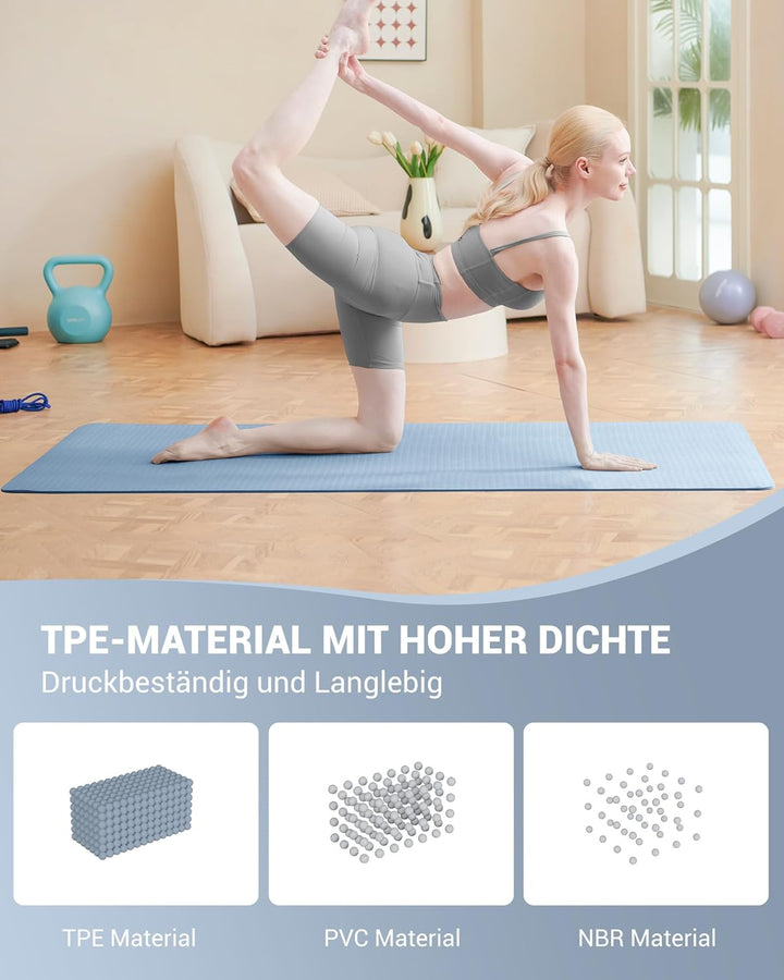 Good Nite Yogamatten Für Frauen Rutschfeste Strukturierte Oberflächen Gymnastikmatte Yoga Matte Dick