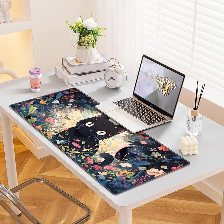Mauspad XXL Gaming Mauspad 900x400mm - Schreibtischunterlage & Grosses Maus Pad Vernähte Kanten und