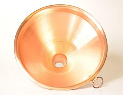 CopperGarden Trichter aus blankem Kupfer I Einfülltrichter 20cm Durchmesser I Kupfertrichter zum Ein