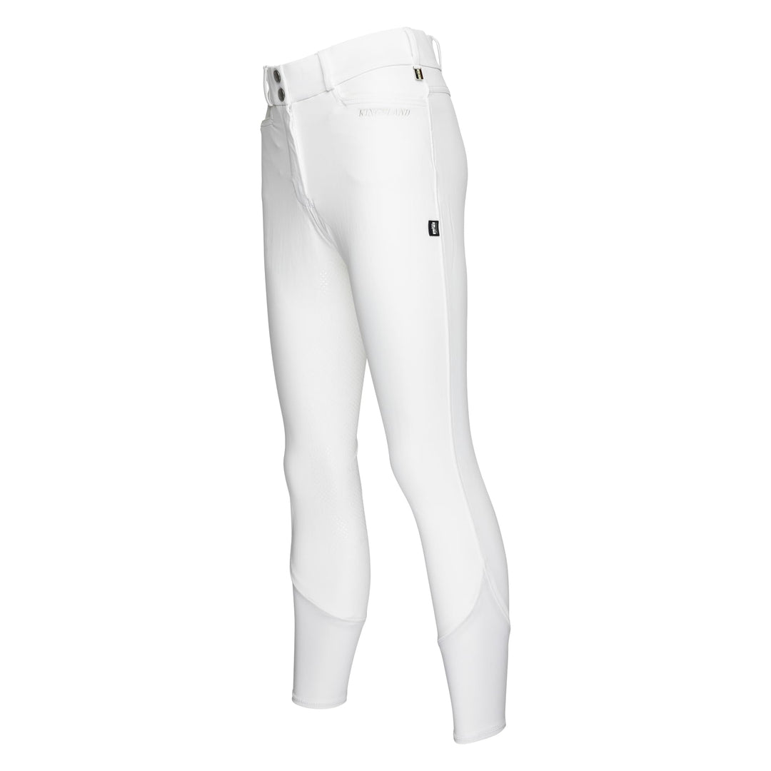 Kingsland Damen Reithose Silikon Vollbesatz KLKadi E-Tec schwarz 36 Weiss, 36 Weiss