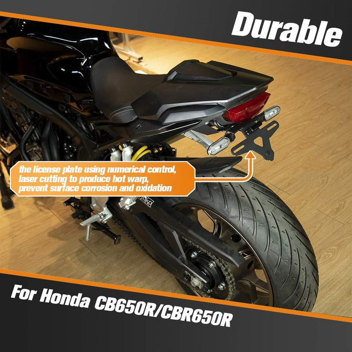 Motorrad CB650R CBR650R Kennzeichenhalter Halter Halterung Heck Tidy Fender Eliminator Kit mit LED-L