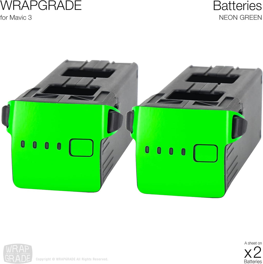 WRAPGRADE Skin Kompatibel mit DJI Mavic 3 Pro Accent Color (Neon Green) Neon Green / Pro, Neon Green