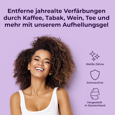 OnlySmile Doppelpack 2x Teeth Whitening Gel für weisse Zähne | Zahnaufhellung und Bleaching Gel mit