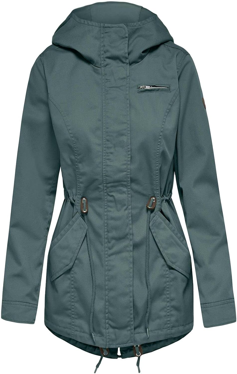 ONLY Female Jacke Leinen Parka M Balsam Green, M Balsam Green