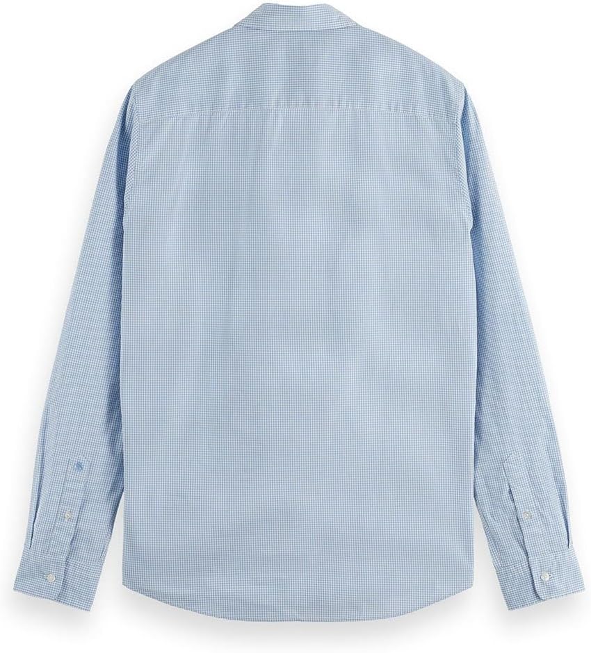 Scotch & Soda Herren Poplin Shirt Hemd S Blue Check, S Blue Check