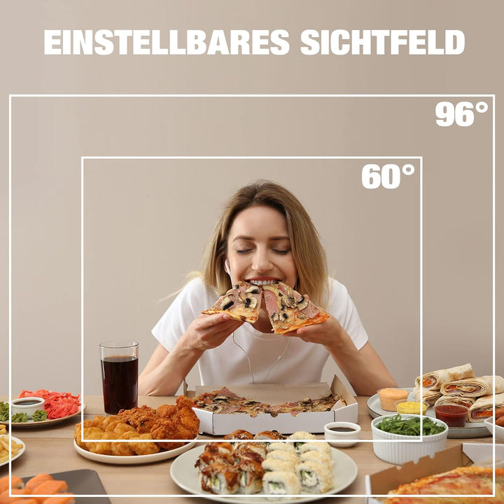 EMEET 1080P HD Webcam, Streaming Webcam mit 4 De-Noise Mikros, Smart KI Fokus & Low-Light Korrektur,
