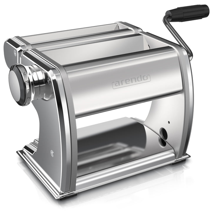 Arendo - Nudelmaschine Pasta Maker – Edelstahl – Nudelpresse – 7 einstellbare Stärken - manuell - Du