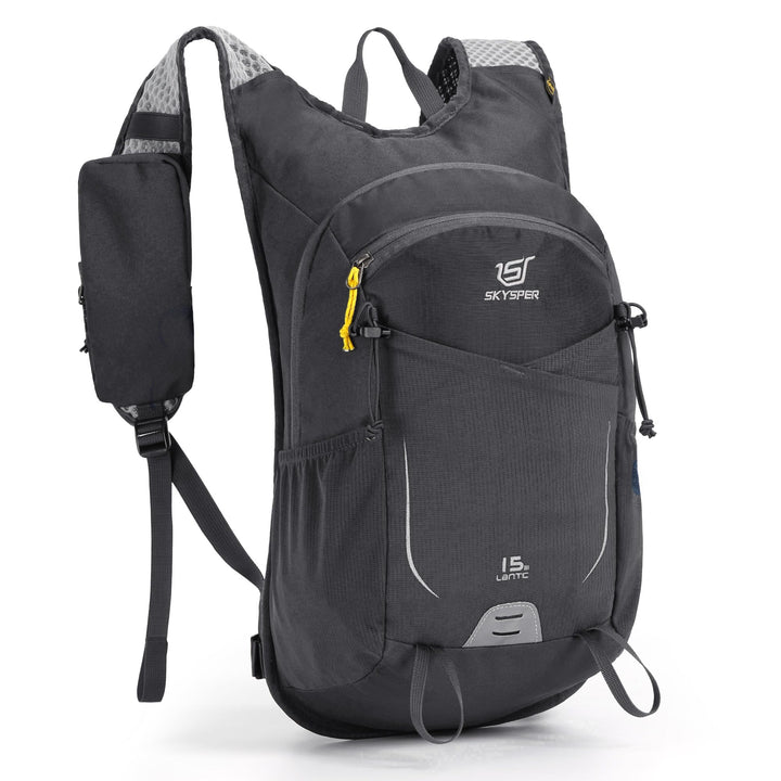 SKYSPER 15L Wanderrucksack für Herren und Damen klein Trekkingrucksack mit Netzrücken Atmungsaktiv f