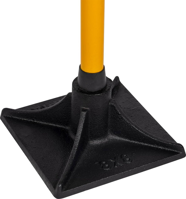 Roughneck Bodenstampfer aus Glasfaser, 20,3 x 20,3 cm, 5,4 kg, Schwarz / Gelb