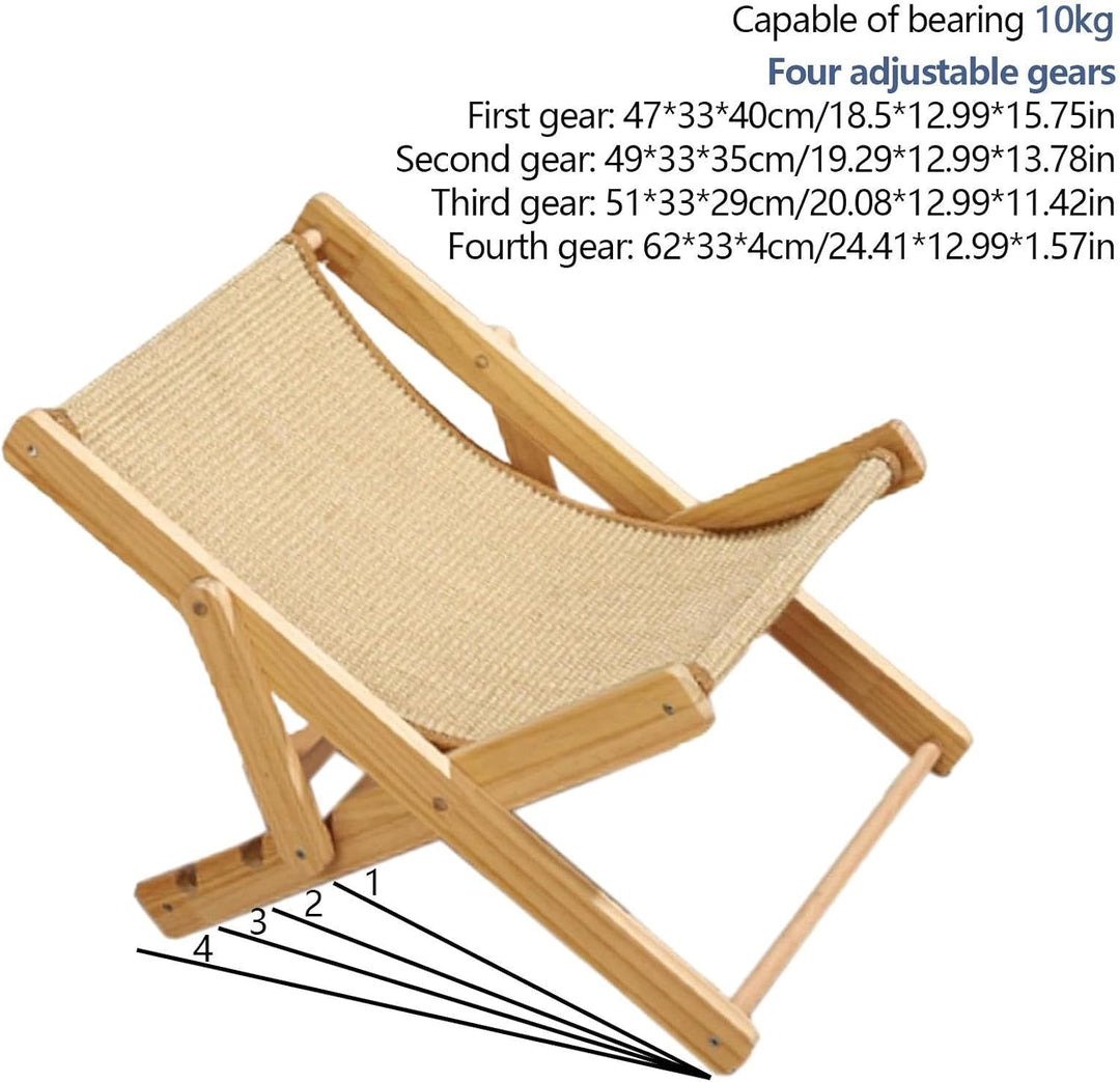 Katzen Sisal Stuhl, Katzenstuhl Sisal. Katzen Liegestuhl Mit Vier Gängen Verstellbar, Katzen Liegest