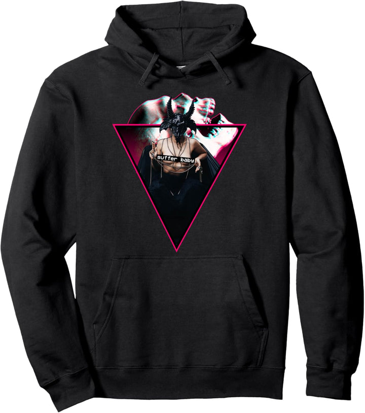 Baphomet Suffer Baby Goth Grunge Gothic Satan Hail Pullover Hoodie