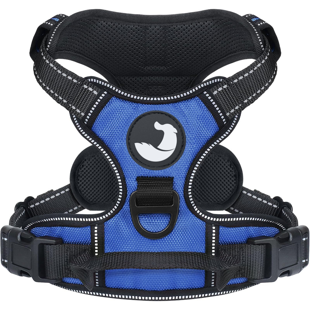 Joytale Anti-Zug Hundegeschirr für grosse Hunde, Navy Blau, L | Perfekter Sitz, gepolstert &amp; reflekt
