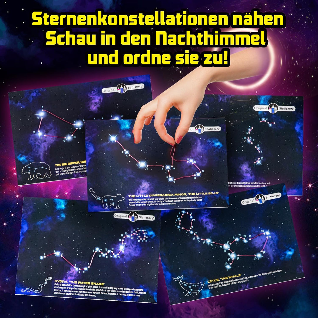 Original Stationery Space Science Set, Weltraum Wissenschaftslabor, Sonnensystem Projekt mit Rakete,