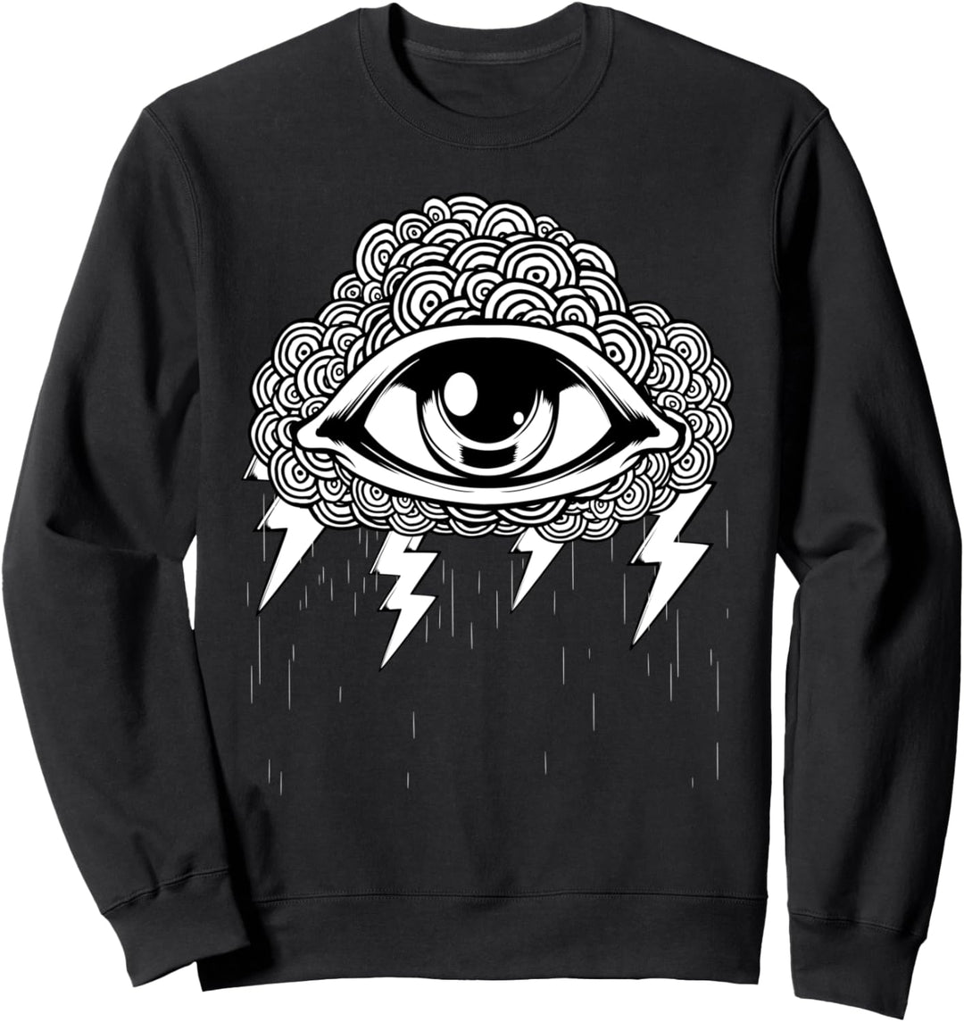 Allsehendes Auge Wolke Occult Hypnose Magie Mystic Goth Sweatshirt