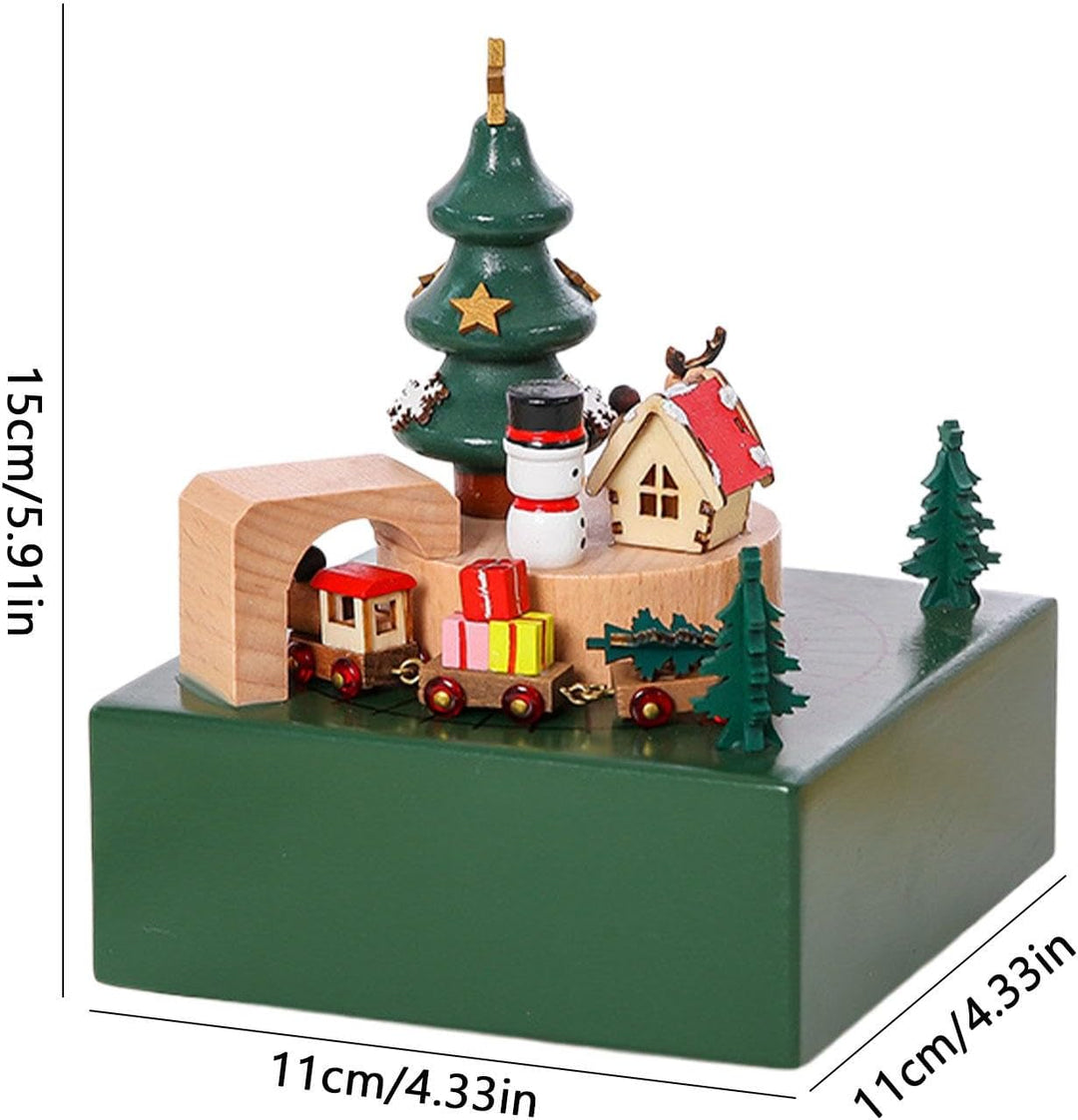 Spieluhr Weihnachten, Weihnachtszug-Spieluhr - Magnetische Eisenbahn-Weihnachtsdisplays für Desktop-