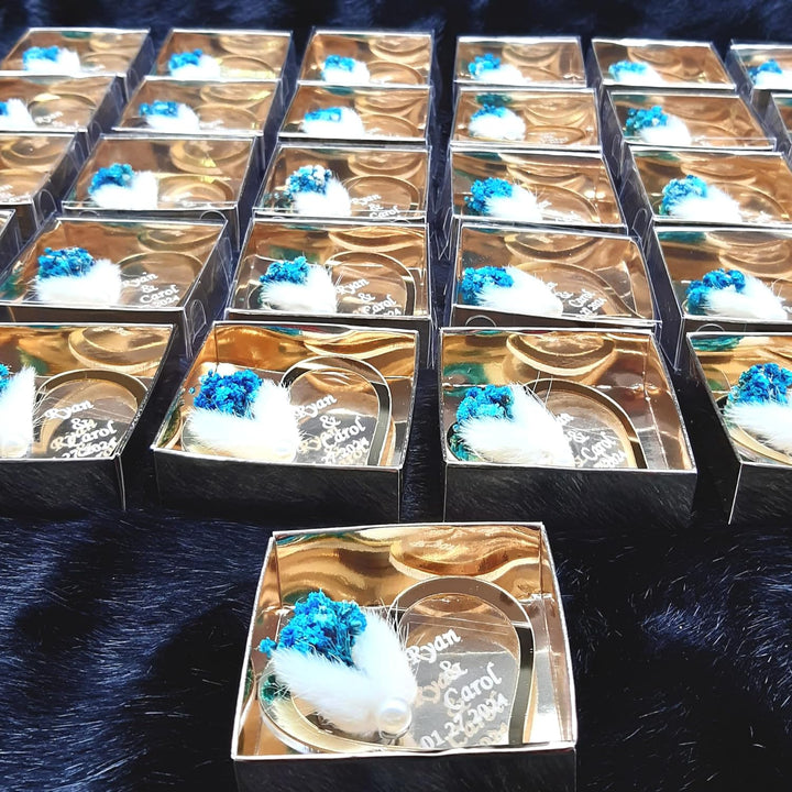 gastgeschenke Hochzeit personalisiert. 40 Stück, Gold Silber Acryl Hochzeit gastgeschenke für die gä