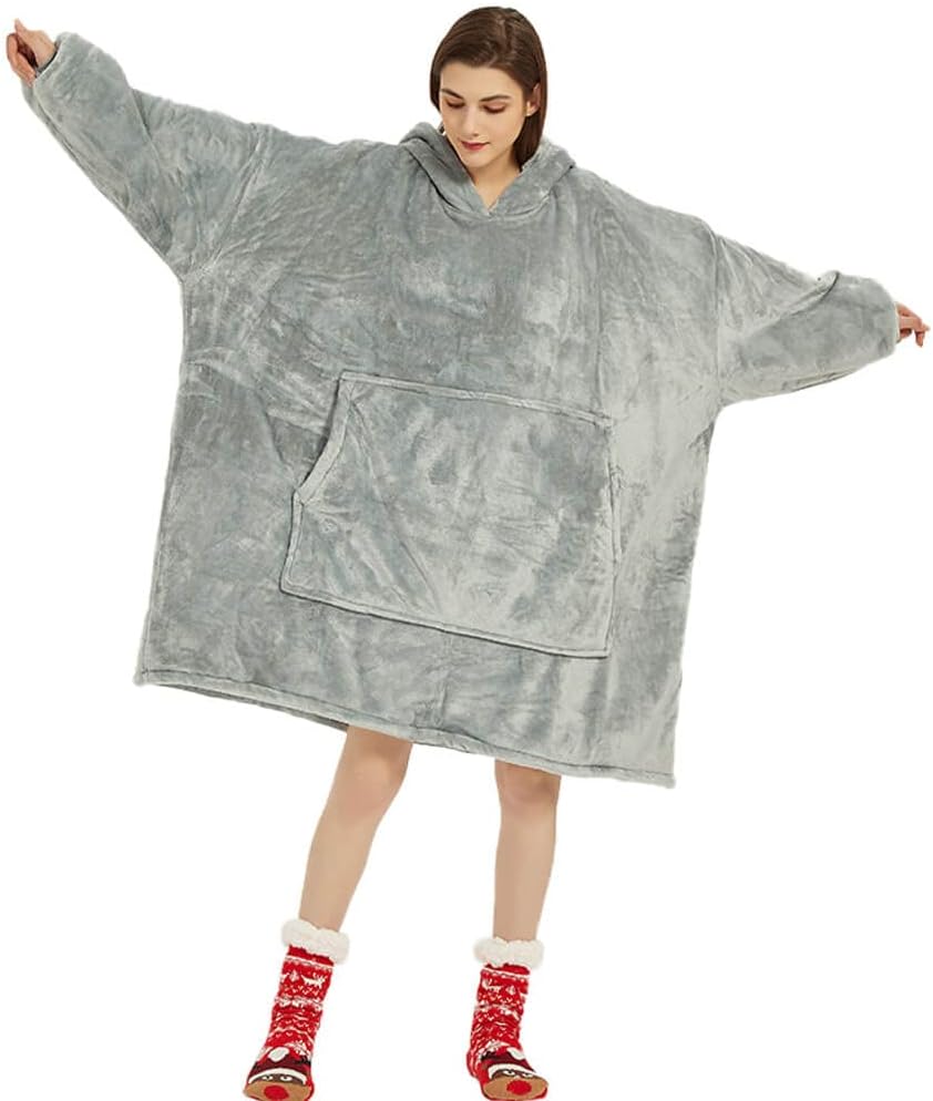 Übergrosse Hoodie Sweatshirt, Original Decke Sweatshirt, super weiche gemütliche warme komfortable R