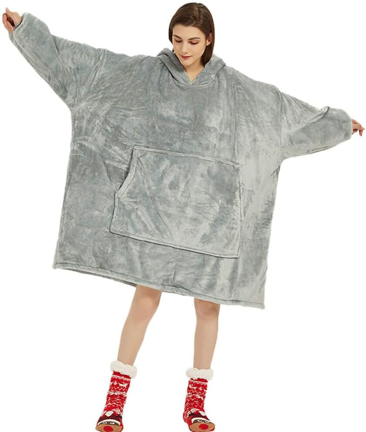 Übergrosse Hoodie Sweatshirt, Original Decke Sweatshirt, super weiche gemütliche warme komfortable R